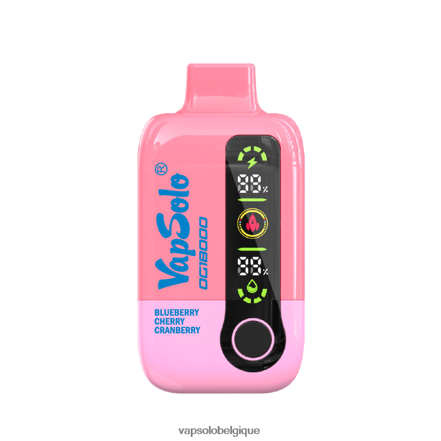 Puff VapSolo - VapSolo DG18000 vape jetable Z6NF4449 myrtille cerise canneberge