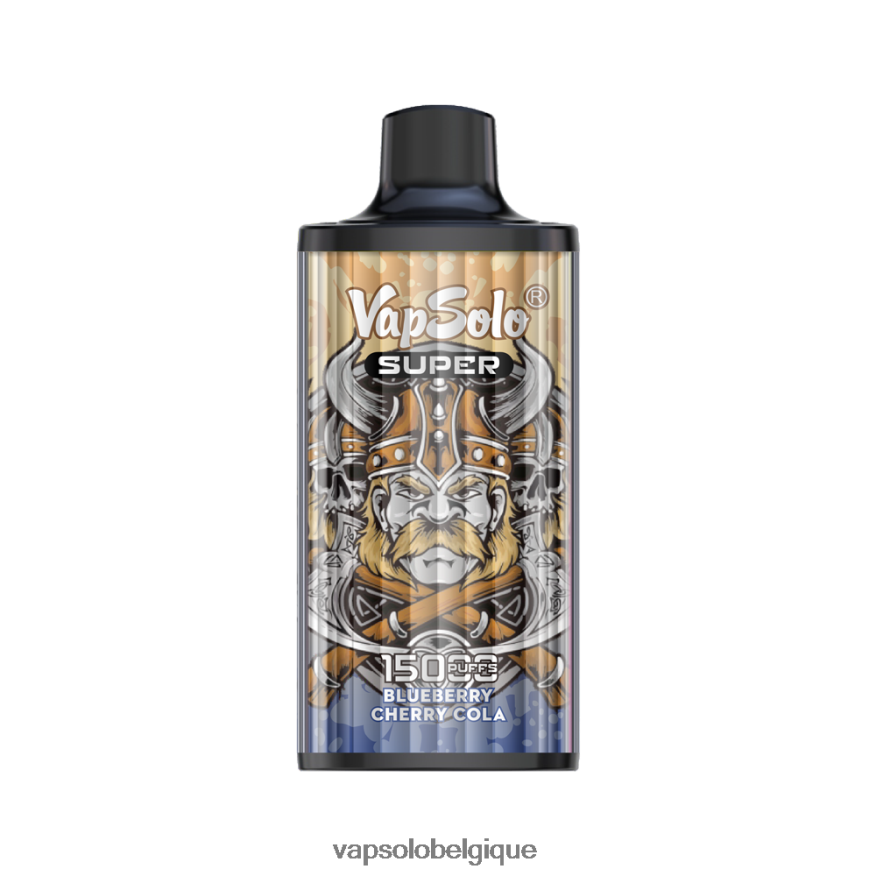 VapSolo Puff - VapSolo SUPER vape jetable Z6NF4415 cola aux myrtilles et aux cerises