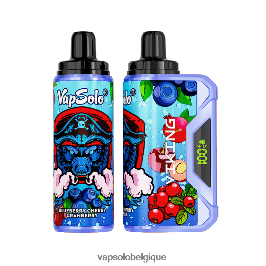 VapSolo Avis - VapSolo VIKING vape jetable Z6NF4437 myrtille cerise canneberge