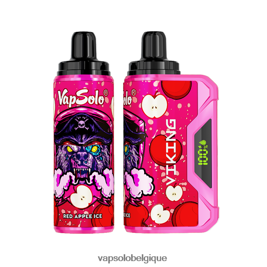 VapSolo Avis - VapSolo VIKING vape jetable Z6NF4442 glace à la pomme rouge