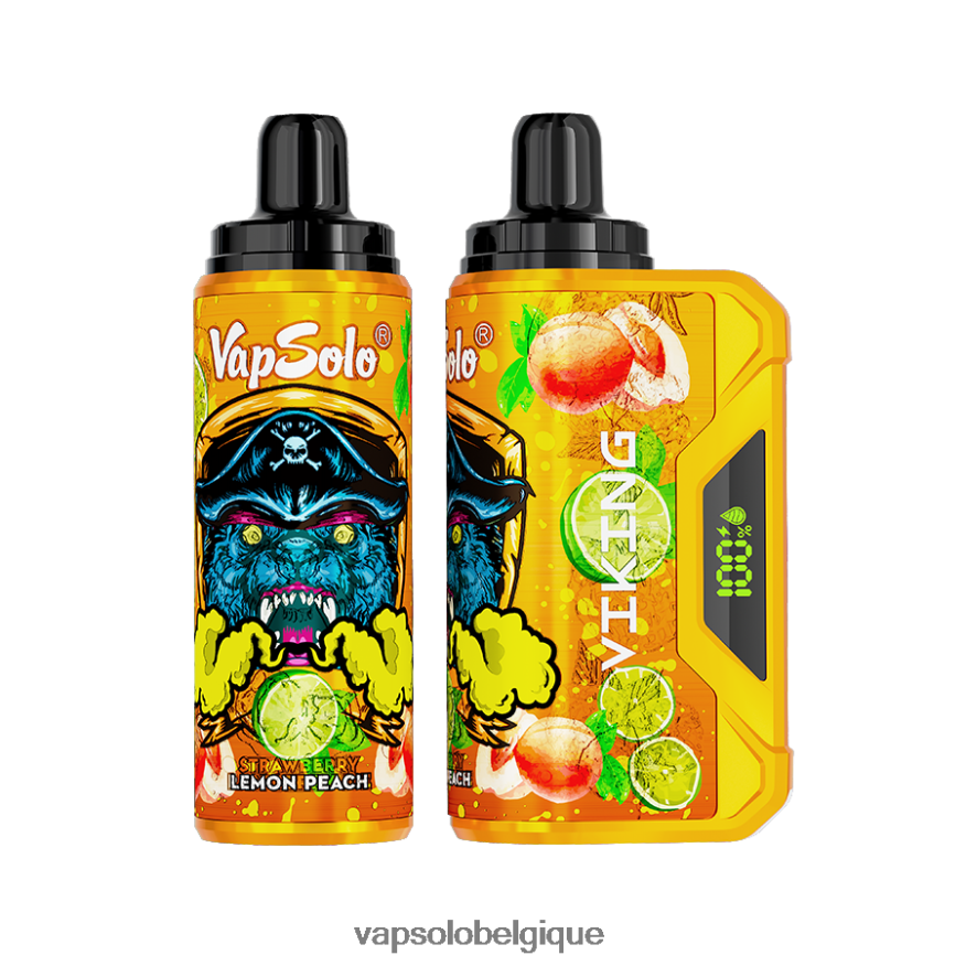 VapSolo Belgique - VapSolo VIKING vape jetable Z6NF4441 pêche au citron