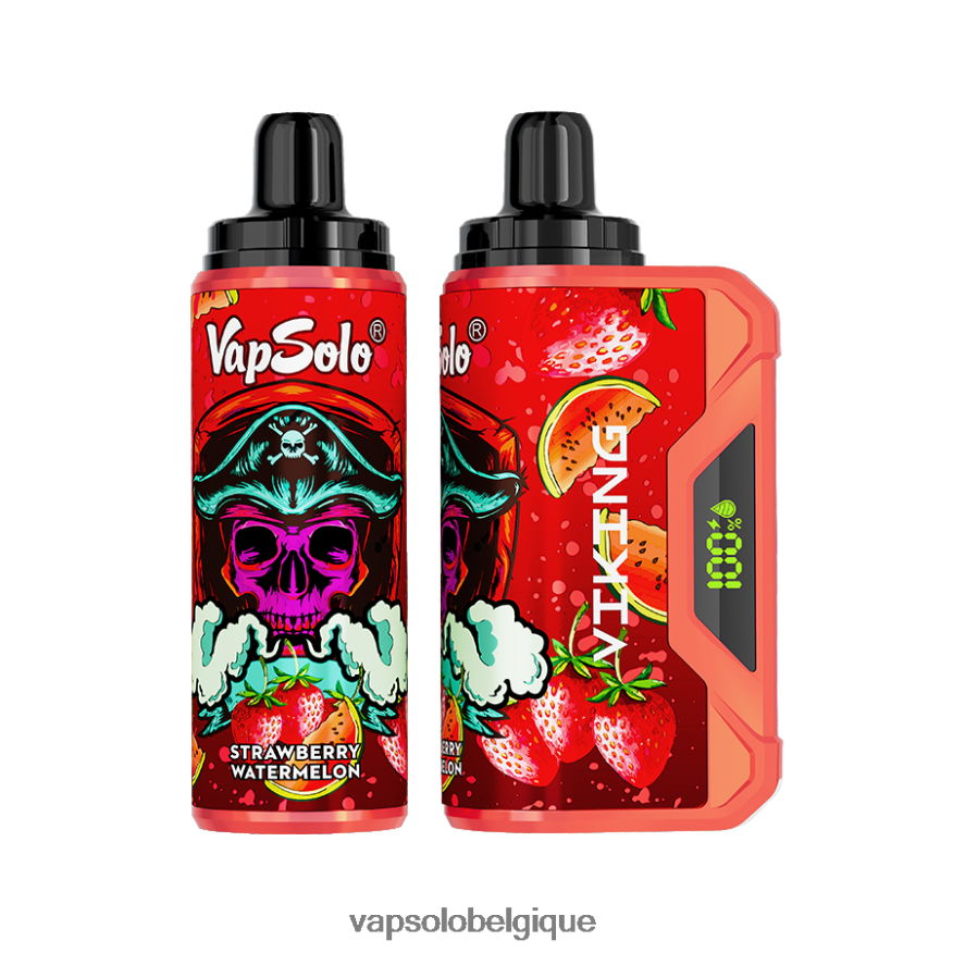 VapSolo Belgique - VapSolo VIKING vape jetable Z6NF4446 pastèque fraise